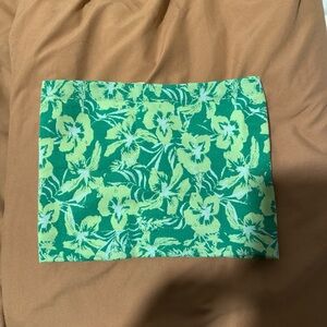 Floral Green and Yellow Skirt